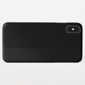 Étui pour iPhone XS Max noir (Dos (Horizontal))