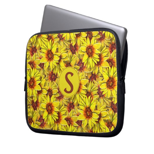 Étui pour ordinateur portable Tournesol Sac pour é (devant gauche)