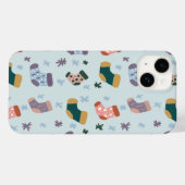 Étui pour téléphone à chaussettes de Noël (Verso (horizontal))