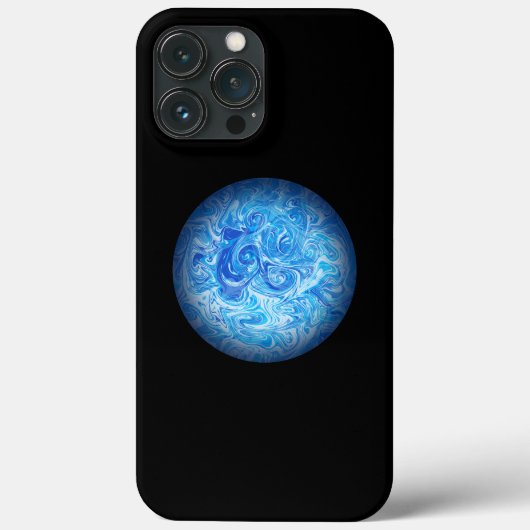 Étui pour téléphone en art fluide Calm Tide iPhone (Verso)
