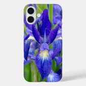 Étui pour téléphone Fleur d'Iris Bleue (Verso)