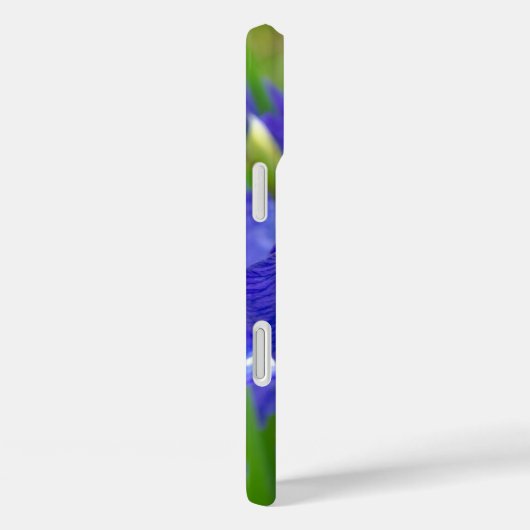 Étui pour téléphone Fleur d'Iris Bleue (Verso / Droite)