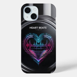 Étui pour téléphone Heart Beats – Ligne de cœur né