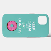 Étui pour téléphone 'Keep Calm et Mange des Donuts (Verso (horizontal))
