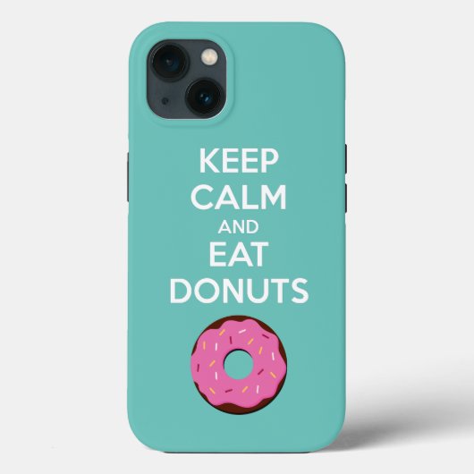 Étui pour téléphone 'Keep Calm et Mange des Donuts (Verso)