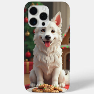 Étui pour téléphone Noël Chien Blanc Grip Quotidie