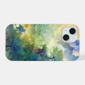 Étui pour téléphone Vallée de la Forêt Ensoleillée (Verso Horizontal)