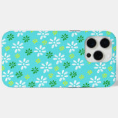 Étui pour Turquoise Flowers Pattern 15 Pro Max (Verso (horizontal))