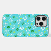 Étui pour Turquoise Flowers Pattern 15 Pro Max (Verso Horizontal)