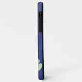 Étui robuste bleu pour iPhone avec étang à carpes (Dos/Gauche)