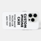 Étui robuste personnalisé pour iPHONE 15 PRO (Verso (horizontal))