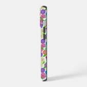 Étui robuste pour iPhone 15 avec fleurs de géraniu (Côté gauche)