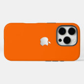 Étui robuste Premium Orange pour iPhone 16 Pro (Verso (horizontal))
