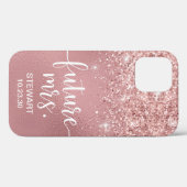 Étui Rose Gold Future Mrs Glitter Case-Mate pour i (Verso (horizontal))