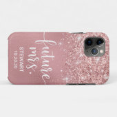 Étui Rose Gold Future Mrs Glitter Case-Mate pour i (Dos (Horizontal))