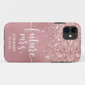 Étui Rose Gold Future Mrs Glitter Case-Mate pour i (Dos (Horizontal))