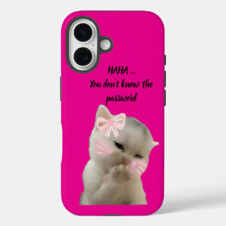 Étui rose pour téléphone Sassy Cat