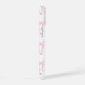 Étui rose thé clair avec noeuds pour iPhone 15 (Côté droit)