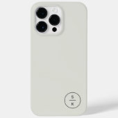 Étui simple moderne avec monogramme (Verso)