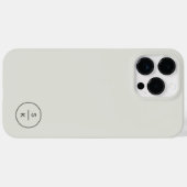 Étui simple moderne avec monogramme (Verso (horizontal))