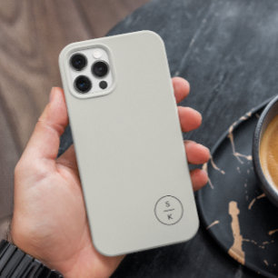 Étui simple moderne avec monogramme