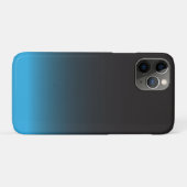 Étui simple noir et bleu pour iPhone 7, résistant (Dos (Horizontal))