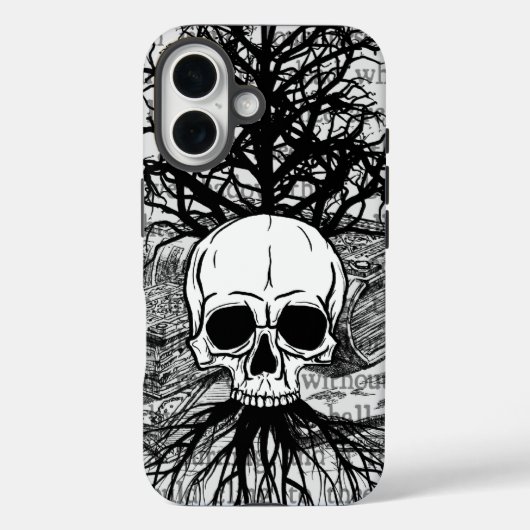 Étui Skull & Books Case-Mate pour iPhone (Verso)