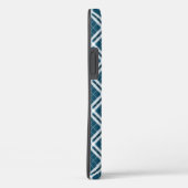 Étui Tartan bleu et blanc Case-Mate pour iPhone (Verso / Droite)