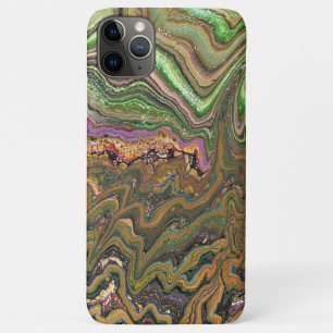 Étui téléphone La Strada 1 Wild Green Gold Abstrai