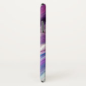 étui téléphonique abstrait de framboise bleue (Dos/Droite)