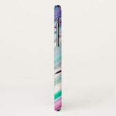 étui téléphonique abstrait de framboise bleue (Dos/Gauche)