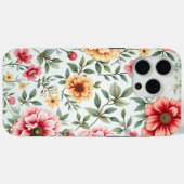 étui téléphonique avec de belles fleurs iPhone 15 (Verso (horizontal))