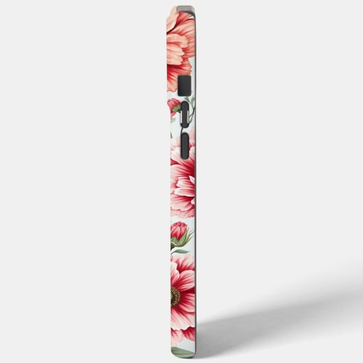 étui téléphonique avec de belles fleurs iPhone 15  (Verso / Gauche)