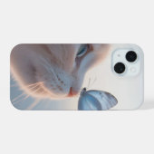 Étui téléphonique clair - Chat mignon avec design (Verso Horizontal)