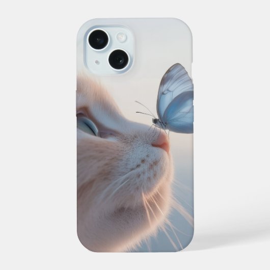 Étui téléphonique clair - Chat mignon avec design (Verso)