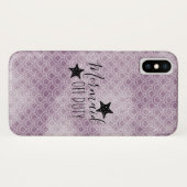 Étui téléphonique couleur violet de sirène hors se (Dos (Horizontal))