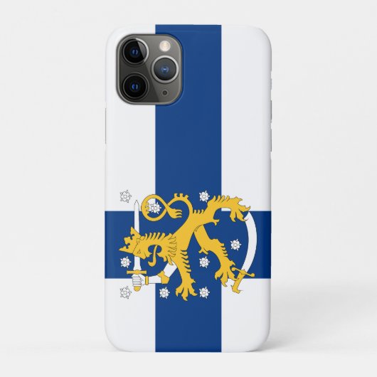 étui téléphonique du drapeau de Finlande (Dos)