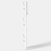 Étui téléphonique Love Pink Bows (Verso / Droite)