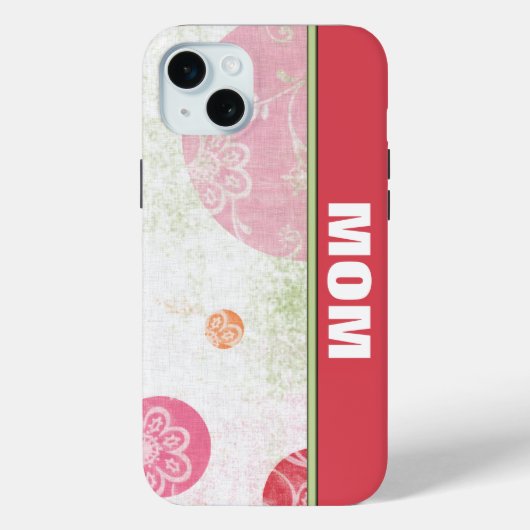 Étui téléphonique Polka Dot de maman (Verso)