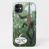 Étui téléphonique pour singe amusant