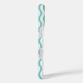 Étui téléphonique turquoise Abstrait Beachside Sta (Verso / Droite)