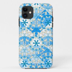 Étui Triangle Motif Pug Corail