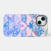 Étui Triangle Motif Pug Corail (Verso Horizontal)