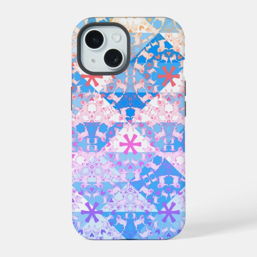 Étui Triangle Motif Pug Corail (Verso)