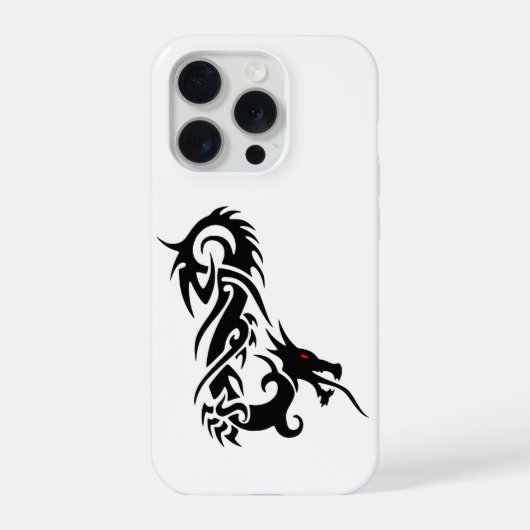 Étui Tribal Dragon pour iPhone 15 Pro (Verso)