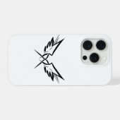 Étui tribal minimal pour iPhone 15 Pro (Verso Horizontal)