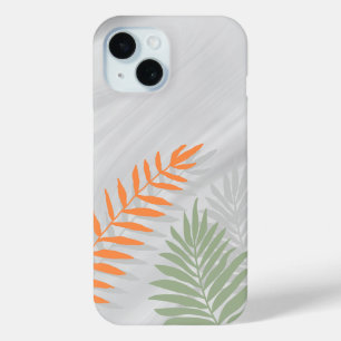 Étui 'Tropical Palm Leaves' pour iPhone 15 Barely 