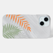 Étui 'Tropical Palm Leaves' pour iPhone 15 Barely  (Verso (horizontal))
