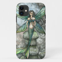 Étui vert de fée sirène pour iPhone