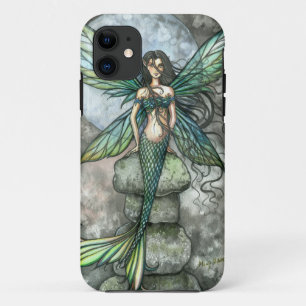 Étui vert de fée sirène pour iPhone